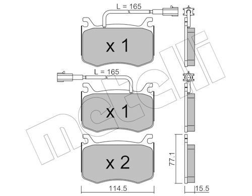 Bremseklosser METELLI 22 1099 0
