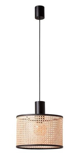 Faro MAMBO 320 Taklampe Matt Sort/ Rattan Faro MAMBO 320 Taklampe Matt Sort/ Rattan