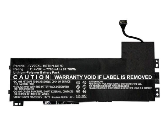 CoreParts batteri til bærbar PC - Li-pol - 7700 mAh - 87.8 Wh (MBXHP-BA0088)