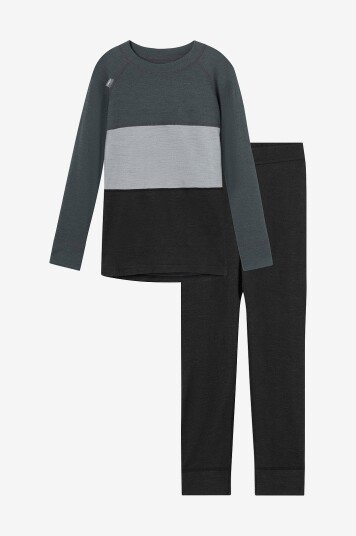 Lindberg Sett Bamboo Merino Grå