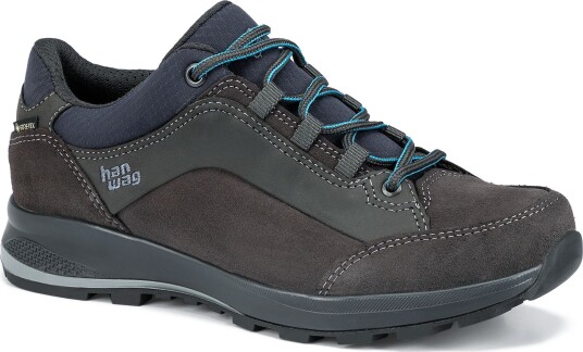 Hanwag Women's Banks Low Lady Gore-Tex Asphalt/Ocean 37, Asphalt/Ocean
