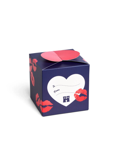 Happy Socks 2-Pack Valentine’s Socks Gift Set - Navy - 36-40 Happy Socks 2-Pack Valentine’s Socks Gift Set - Navy - 36-40