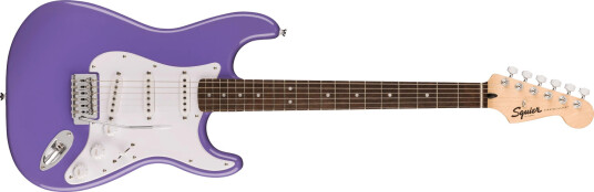 Squier Sonic Stratocaster, Laurel Hvit Pickguard, Ultraviolet