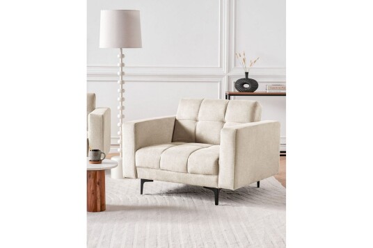 Lenestol Alnes Beige/svart Beige/svart