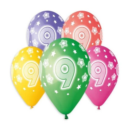 Gemar lateksballonger Cosmic Stars 9 year 33cm 5stk