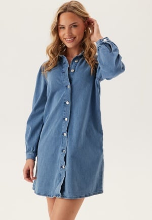 ONLY Onlalma L/S Dress DNM Medium Blue Denim S ONLY Onlalma L/S Dress DNM Medium Blue Denim S