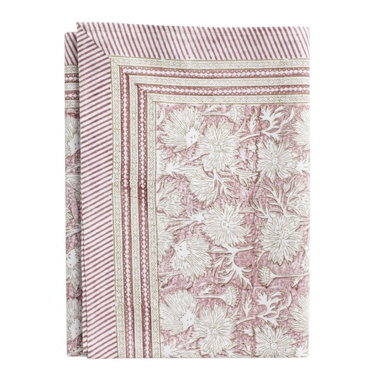 Chamois Waterlily bordduk 170x270 cm rosa