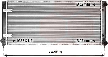 VAN WEZEL 49002009 Radiator motorkjøling