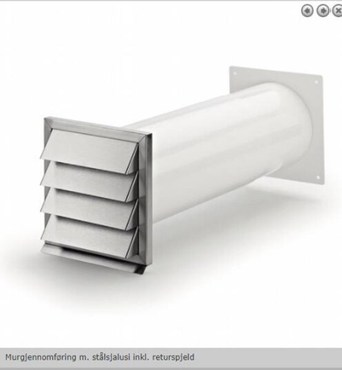 Silverline Murgennemfing Komplet Inkl. Modtryksspjæld Silverline Murgennemfing Komplet Inkl. Modtryksspjæld