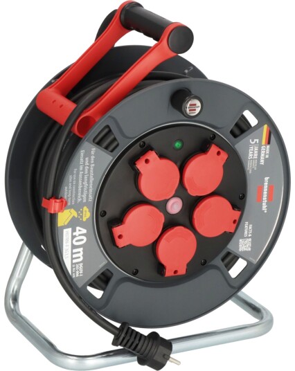 Brennenstuhl Kabeltrommel Profi Med 5 Uttak (Type F) 230 v, 3300 w 40 Meter Brennenstuhl Kabeltrommel Profi Med 5 Uttak (Type F) 230 v, 3300 w 40 Meter