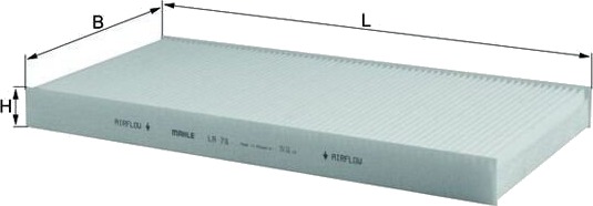 Kupefilter MAHLE LA 78 Kupefilter MAHLE LA 78