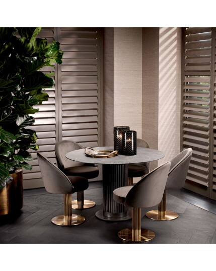 Volterra Dining Table Bronze Volterra Dining Table Bronze