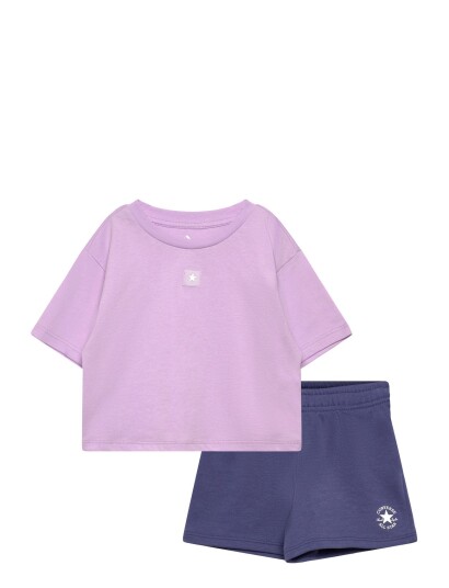 Converse Cnvg Boxy Tee And Short Set Multi/patterned 98/104 Converse Cnvg Boxy Tee And Short Set Multi/patterned 98/104
