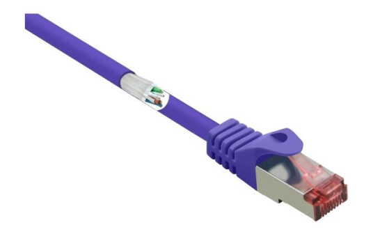 Renkforce Rf-4724916 0,5 M Cat6 S/Ftp S-Stp Rj-45 Rj-45 Fiolett