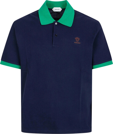 Versace Herre Topper Blå M,