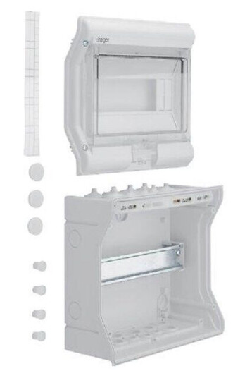Hager Enclosure 10 module 1 row ip65 Hager Enclosure 10 module 1 row ip65
