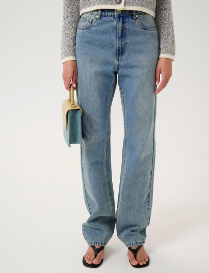 Gestuz Gzlayza Hw Straight Jeans - Blue - 29