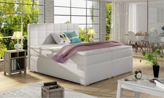 Box Spring Eltap Alice 140x200 cm Soft 17 Hvit