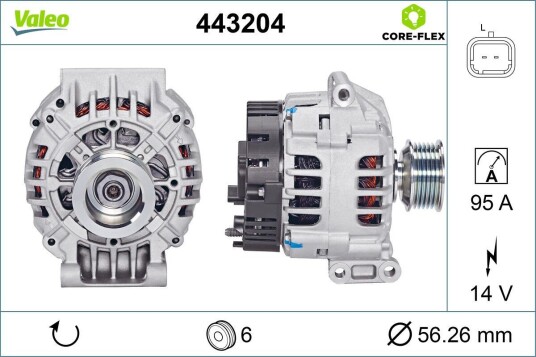 Dynamo VALEO 443204 Dynamo VALEO 443204