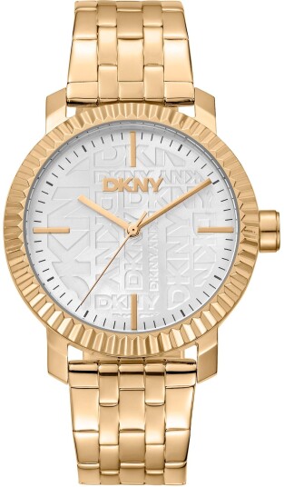 DKNY Dameklokke DK1L053M0025 Chambers Maxi Sølvfarget/Gulltonet