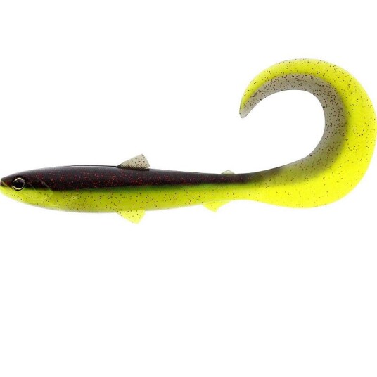 Westin BullTeez Curltail 10cm 6g Black/Chartreuse 2pcs