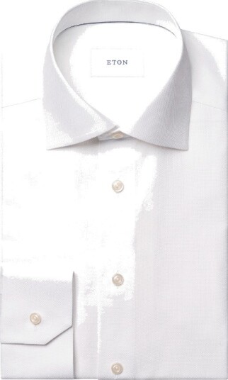 Eton Royal oxford shirt slim 43 hvit herre