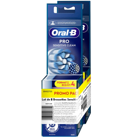 Oral B PRO Sensitive Clean 8 pcs. børstehoder