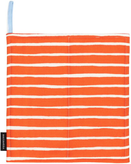 Marimekko Piccolo gryteklut 21,5x21,5 cm White tomato red light blue