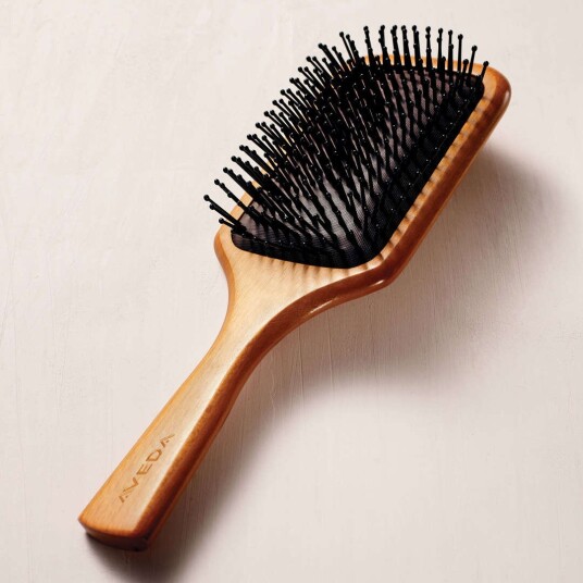 wooden paddle brush