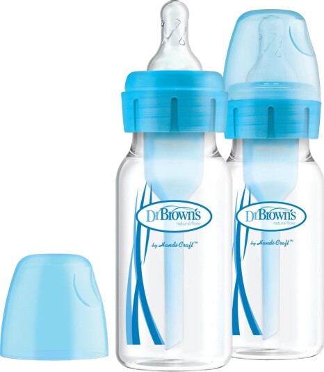 Dr. Brown's Options+ Smokkeflaske 120ml 2 Pk Blå
