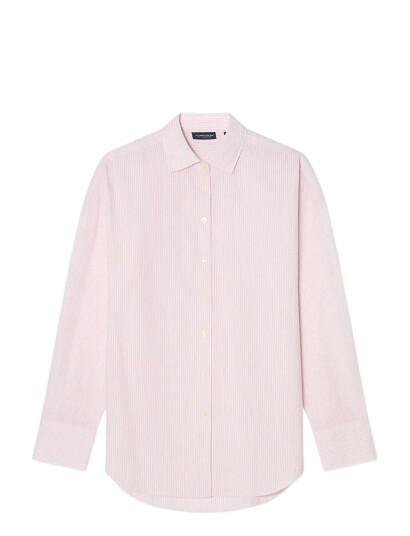 Lexington Clothing Casual Seersucker Shirt   Pink   M