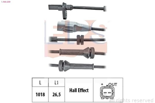 EPS 1.960.209 Sensor ABS