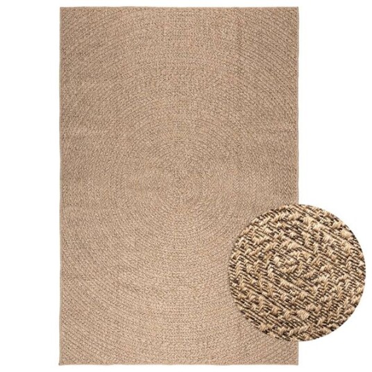 vidaXL Teppe 200x290 cm jute-utseende innendørs og utendørs vidaXL Teppe 200x290 cm jute-utseende innendørs og utendørs