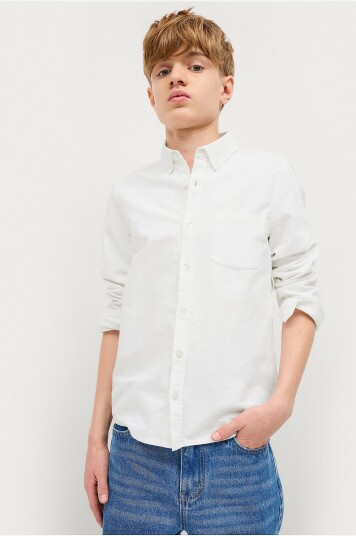 Ellos Collection Skjorte David i Oxford Hvit