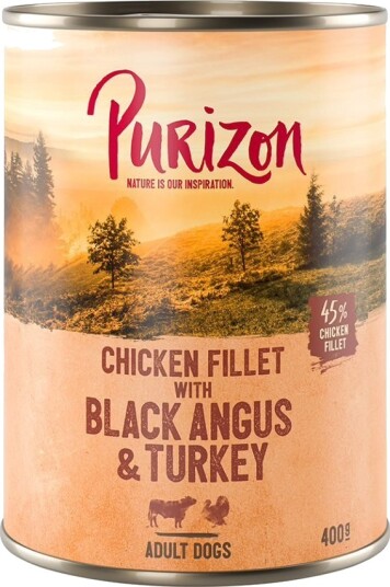 Purizon Våtfôr Enkeltboks Black Angus Med Kalkun 400 G Purizon Våtfôr Enkeltboks Black Angus Med Kalkun 400 G