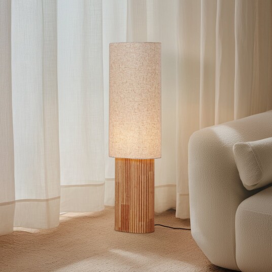 Gulvlampe Lindby Kimiko Trefarget Stue Stoff / Tekstil Skandinavisk 20 100 Trefarget Gulvlampe Lindby Kimiko Trefarget Stue Stoff / Tekstil Skandinavisk 20 100 Trefarget