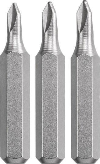 Kwb 128740, 3 Stykker, Tri-Wing, Stål, 0, 1, 2, 28 Mm, 25,4 / 4 Mm (1 / 4")