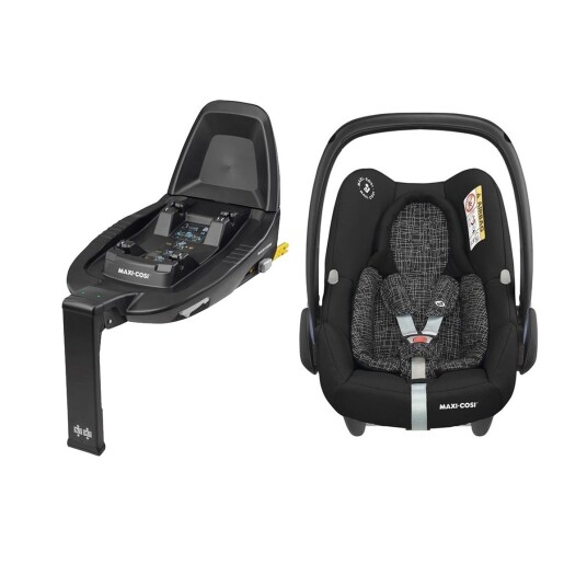 Pakketilbud Maxi-Cosi Rock Ink. Family Fix2 Base Black Grid