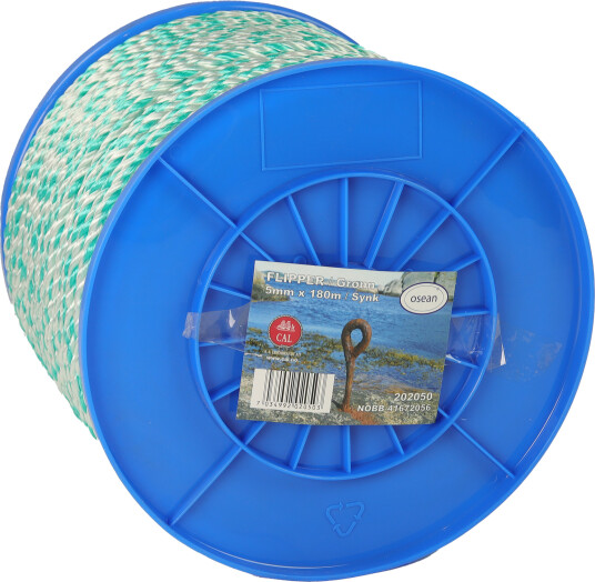 Flipper Line - Grønn - 5 mm - 180m - Spole Flipper Line - Grønn - 5 mm - 180m - Spole
