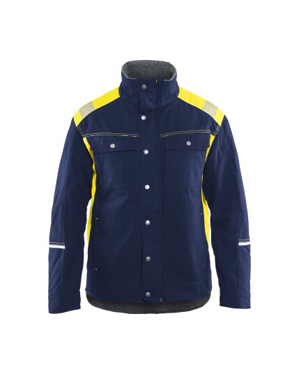 Blåkläder Vinterjakke Svart/Gul 4XL