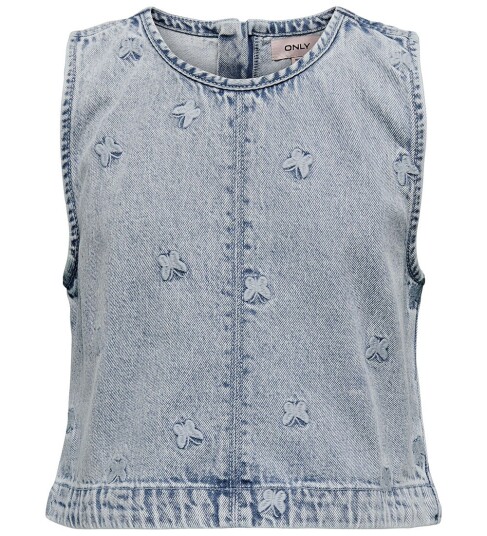 kids ONLY Light Blue Denim Butterfly Freja Butterfly Topp Denim 152