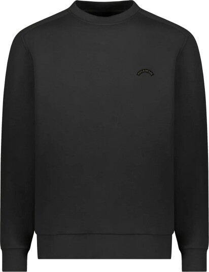 Paul & Shark Men"s Knitted Roundneck C.w. Cotton Nylon BLACK XL