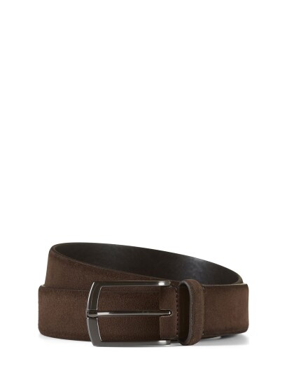 Howard London Suede Leather Belt Zack Brown 95 Howard London Suede Leather Belt Zack Brown 95