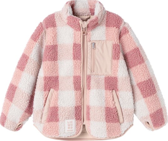 Liewood Fleecejakke Teddy Nolan Arrows MEGA Sjekk/Rose Blu Liewood 11 år (146) Fleecejakke Hvit Rosa