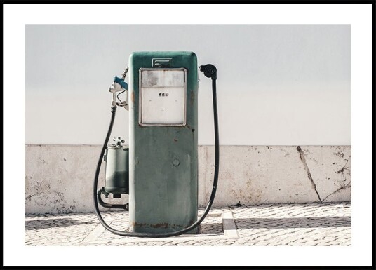Vintage Gas Pump Plakat Plakat / 100x150cm