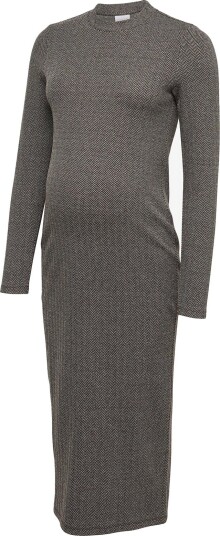 Mamalicious Mltonia Ls Jrs Abk Dress   HOT FUDGE   XS