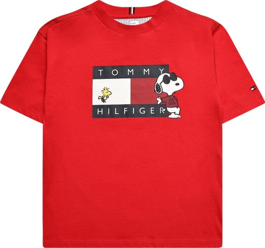 Tommy Hilfiger Peanuts Graphic Tee Ss Red 128