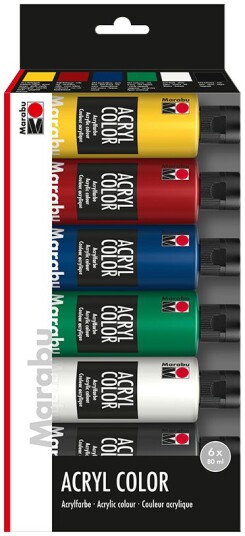 Marabu Malingsett Marabu Acryl 6x80ml