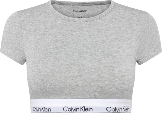 Calvin Klein T Shirt Bralette Grey L