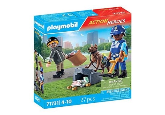 Playmobil Police Search with dog 71731